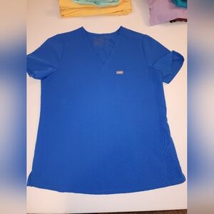 Figs Royal Blue Women's Med Catarina Scrub Top